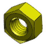 ISO 4032 - Stahl 8 verzinkt gelb - Sechskantmuttern, Typ 1