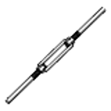 DIN 1480 - Steel - welding ends - Turnbuckles forged (open form)