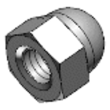 DIN 1587 - Steel 6 zinc-plated  (turned) - Hexagon cap nuts, high form