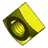 DIN 557 - Steel zinc-plated yellow - Square nuts