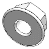 DIN 6923 - A2 - Hexagon nuts with flange