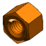 DIN 917 - Brass - Hexagon cap nuts, low form
