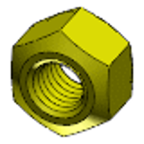DIN 980 V - Steel 8 zinc-plated yellow - Prevailing torque type hexagon nuts, all metal nuts, form V