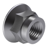 DIN 6926 - A2 - Hexagon nut with flange and locking tooth