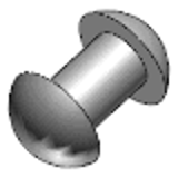 DIN 660 - A2 - Half-round-rivets diameter 1 - 8 mm, form B