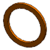 DIN 7603 A - Solid copper - Sealing rings, form A, flat gasket