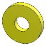 DIN 6340 - Steel zinc-plated yellow - Washers for clamping devices