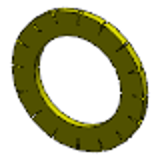 DIN 6798 A - Spring steel zinc-plated yellow - Tooth lock washers, form A