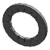 DIN 6798 J - Spring steel zinc-plated - Tooth lock washers, form J