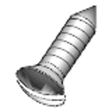 DIN 7973 C / ISO 1483 - A2 - Raised countersunk sheet metal screws with slot, form C