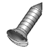 DIN 7973 C / ISO 1483 - Steel hardened zinc-plated - Raised countersunk sheet metal screws with slot, form C