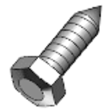 DIN 7976 C / ISO 1479 - Steel hardened zinc-plated - Hexagon head tapping screws, form C