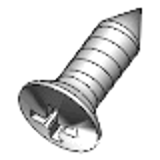 DIN 7983 / ISO 7051 C-H - A4 - Cross recessed raised countersunk oval head tapping screws