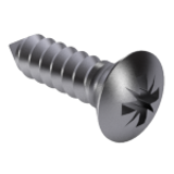 DIN 7983 C-Z - A2 - Cross recessed raised countersunk head Z tapping screws, form C