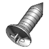DIN 7983 / ISO 7051 C-H - Steel hardened zinc-plated - Cross recessed raised countersunk oval head tapping screws