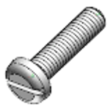 DIN 85 - Polyamide (white) - Slotted pan head screws, Product grade A