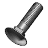 DIN 603 - Steel 3.6 or 4.6 (depending on manufacturer) - Mushroom head square neck bolts (Cup square neck bolts)