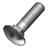 DIN 603 - Steel 3.6 or 4.6 zinc-plated  (depending on manufacturer) - Mushroom head square neck bolts (Cup square neck bolts)