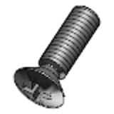 DIN 966 - Steel 4.8 zinc-plated - Cross recessed countersunk (oval) head screws, thread with head