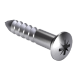 DIN 7995 Z - A2 - Cross recessed raised countersunk head wood screws, form H