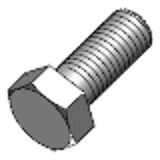 DIN 601- Steel 3.6 or 4.6 zinc-plated  (depending on manufacturer) - Hexagon bolts, without hexagon nut