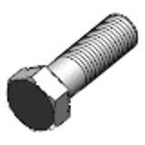 DIN 931-1 / ISO 4014 - A2 - Hexagon set screws with shank, product classes A and B