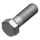 DIN 931-1 / ISO 4014 - Steel 5.6 zinc-plated - Hexagon set screws with shank, product classes A and B