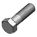 DIN 931-1 / ISO 4014 - Steel 8.8 HDG - Hexagon set screws with shank, product classes A and B