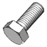 DIN 933 - A2 - Hexagon set screws with thread to head, product classes A and B