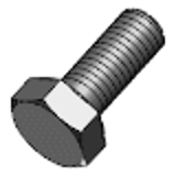 DIN 933 - Steel 12.9 - Hexagon set screws with thread to head, product classes A and B