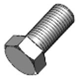 DIN 933 - Steel 5.6 zinc-plated - Hexagon set screws with thread to head, product classes A and B