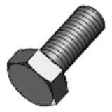 DIN 933 - Steel 8.8 - Hexagon set screws with thread to head, product classes A and B