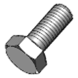 DIN 933 - Steel 8.8 zinc-plated - Hexagon set screws with thread to head, product classes A and B
