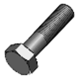 DIN 960 - Steel 10.9 zinc flake - Hexagon set screws with shank, metric fine thread