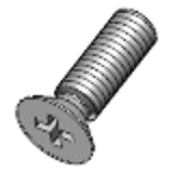 DIN 965 A - Steel 4.8 zinc-plated - Countersunk screws with cross slot A, thread to head