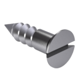 DIN 97 - A2 - Slotted countersunk flat head wood screws