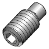 DIN 915 - Steel 45 H zinc-plated - Hexagon socket set screws with dog point