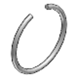 DIN 7993 A - Stainless steel - Round wire snap rings for shafts. Form A